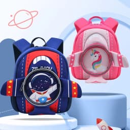 New Kindergarten Boys School Bags 3D Cartoon Plane Design Cute Kids School Backpack Fashion Bookbag Kawaii Toddler Mochilas Para