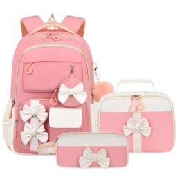 3pcs/set fashion backpack for school Girls Cute School Backpack with Lunch Bag Pencil Case Primary Middle School Student Bookbag