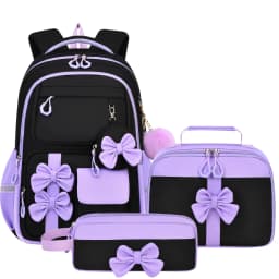 3pcs/set fashion backpack for school Girls Cute School Backpack with Lunch Bag Pencil Case Primary Middle School Student Bookbag