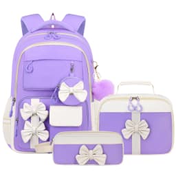 3pcs/set fashion backpack for school Girls Cute School Backpack with Lunch Bag Pencil Case Primary Middle School Student Bookbag