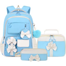 3pcs/set fashion backpack for school Girls Cute School Backpack with Lunch Bag Pencil Case Primary Middle School Student Bookbag