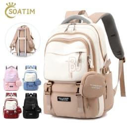 NEW Children Orthopedics School Bags Kids Backpack Primary Schoolbag For Teenager Girls Waterproof Backpacks Book Bag Mochila