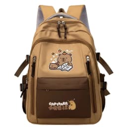 Kawaii Capybara School Backpack 3pcs Girls School Bags Set Casual Daypacks Kids Book bag Children Schoolbag Travel Backpack