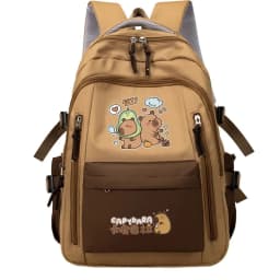 Kawaii Capybara School Backpack 3pcs Girls School Bags Set Casual Daypacks Kids Book bag Children Schoolbag Travel Backpack