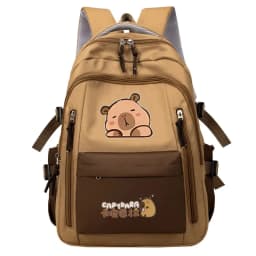 Kawaii Capybara School Backpack 3pcs Girls School Bags Set Casual Daypacks Kids Book bag Children Schoolbag Travel Backpack