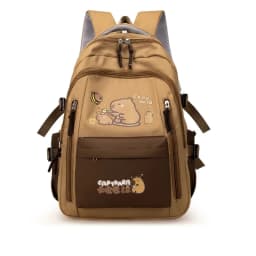 Kawaii Capybara School Backpack 3pcs Girls School Bags Set Casual Daypacks Kids Book bag Children Schoolbag Travel Backpack