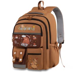 Kawaii Capybara School Backpack 3pcs Girls School Bags Set Casual Daypacks Kids Book bag Children Schoolbag Travel Backpack