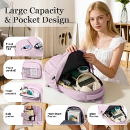 School Backpack for Teen Girls, Large Capacity Laptop Backpack School Bags Girls Boys Fashion Ergonomic Backpack Casual Daypack