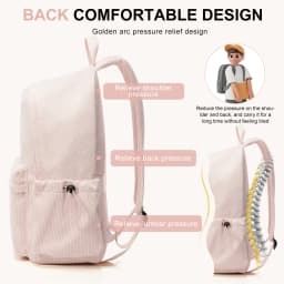 School Backpack for Teens Girls Boys Laptop Bag Fits 15.6 Inch College Travel Durable Leisure Fashion Student Backpack for Women