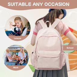 School Backpack for Teens Girls Boys Laptop Bag Fits 15.6 Inch College Travel Durable Leisure Fashion Student Backpack for Women