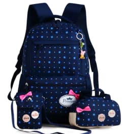 Orthopedic Primary Backpacks For Girls School Bags 3 Pcs/Set Schoolbag Dot Printing Schoolbag teenagers bookbag Rucksack Moch