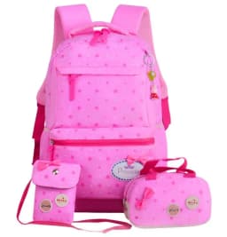 Orthopedic Primary Backpacks For Girls School Bags 3 Pcs/Set Schoolbag Dot Printing Schoolbag teenagers bookbag Rucksack Moch