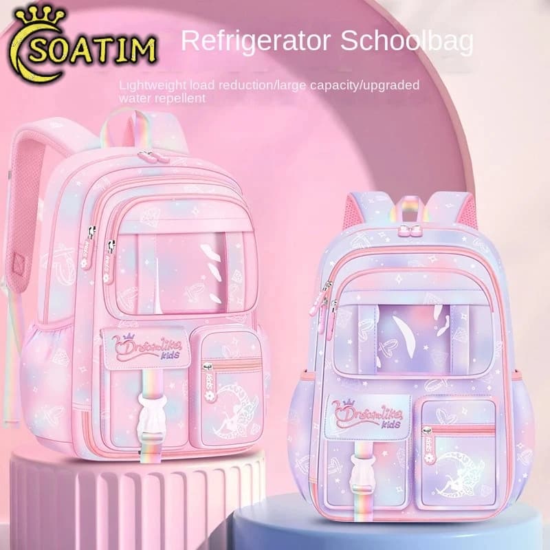 Children School Bags For Girls Lightweight Kids Princess Backpack Schoolbag Primary School Backpack Kids Book bag Mochila