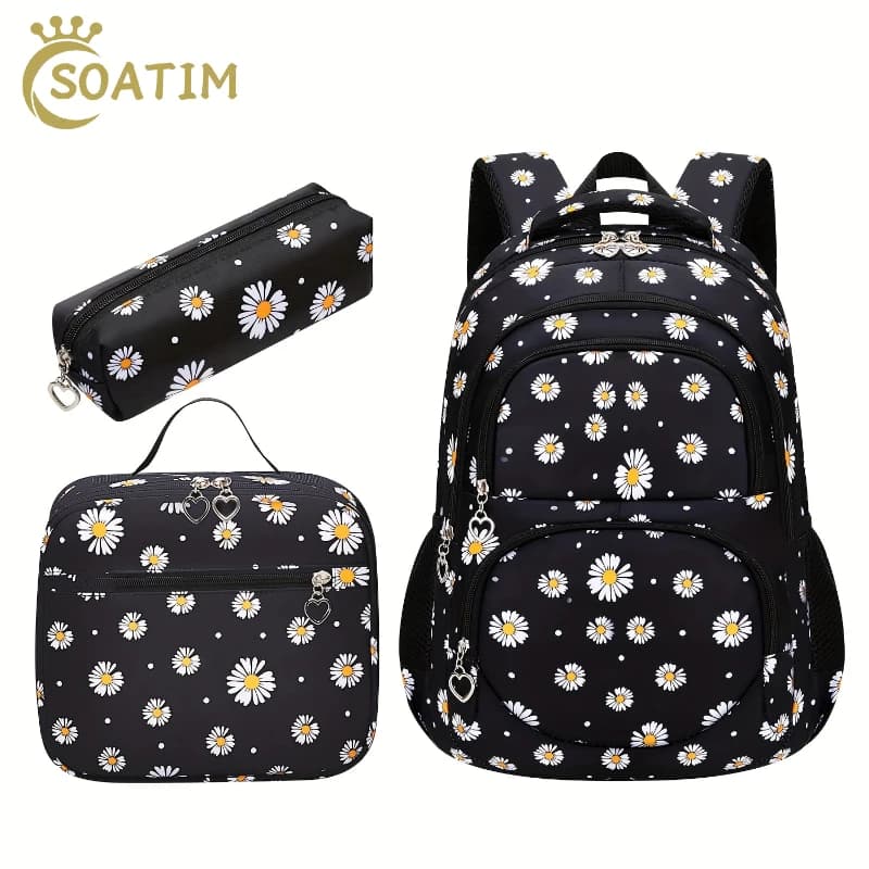 Waterproof Children School Bags Set For Girls Kids Backpack 3pcs Orthopedic Backpack Schoolbag Primary School Backpack Book Bag