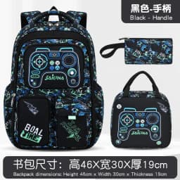 3 Pcs Kids School Backpcak Children School Bags Set Boys Primary Backpack with Lunch Bag Schoolbag Book Bag Kids Mochilas