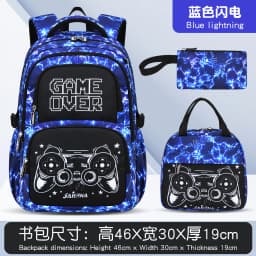 3 Pcs Kids School Backpcak Children School Bags Set Boys Primary Backpack with Lunch Bag Schoolbag Book Bag Kids Mochilas
