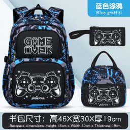 3 Pcs Kids School Backpcak Children School Bags Set Boys Primary Backpack with Lunch Bag Schoolbag Book Bag Kids Mochilas