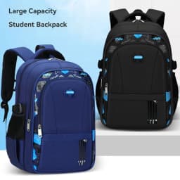 New Elementary School Students Schoolbag Boys 1-3-6 Grades 6-12 Years Old Lightweight Leisure CHILDREN'S Shoulder Bag Large Capa