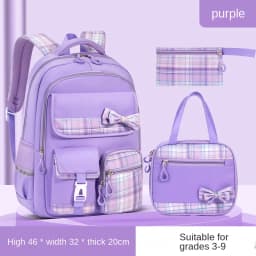 Fashion Girls School Backpack School Bags 3Pcs Teenage Laptop Backpack Casual Travel Backpack Book Bag Children Schoolbag