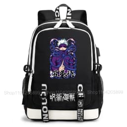 Jujutsu Kaisen Backpack Anime Mochila Student Casual Schoolbag Boys Girls Gift Book Bag Lightweight Daily Travel Rucksack