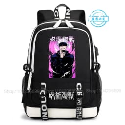 Jujutsu Kaisen Backpack Anime Mochila Student Casual Schoolbag Boys Girls Gift Book Bag Lightweight Daily Travel Rucksack
