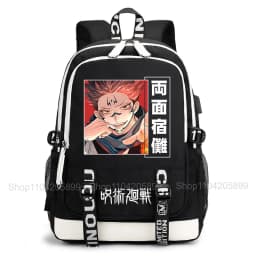 Jujutsu Kaisen Backpack Anime Mochila Student Casual Schoolbag Boys Girls Gift Book Bag Lightweight Daily Travel Rucksack