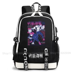 Jujutsu Kaisen Backpack Anime Mochila Student Casual Schoolbag Boys Girls Gift Book Bag Lightweight Daily Travel Rucksack