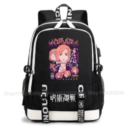 Jujutsu Kaisen Backpack Anime Mochila Student Casual Schoolbag Boys Girls Gift Book Bag Lightweight Daily Travel Rucksack