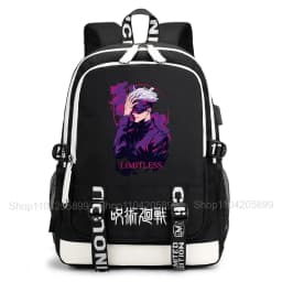 Jujutsu Kaisen Backpack Anime Mochila Student Casual Schoolbag Boys Girls Gift Book Bag Lightweight Daily Travel Rucksack