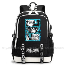 Jujutsu Kaisen Backpack Anime Mochila Student Casual Schoolbag Boys Girls Gift Book Bag Lightweight Daily Travel Rucksack
