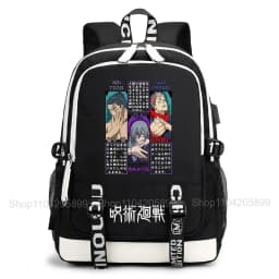 Jujutsu Kaisen Backpack Anime Mochila Student Casual Schoolbag Boys Girls Gift Book Bag Lightweight Daily Travel Rucksack