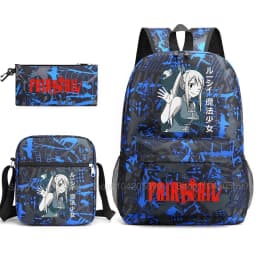 Fairy Tail Backpack Anime Mochia Student Boys Girls School Bag Shoulder Bag Pencil Case Daily Travel Rucksack