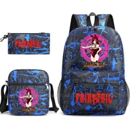 Fairy Tail Backpack Anime Mochia Student Boys Girls School Bag Shoulder Bag Pencil Case Daily Travel Rucksack