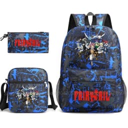 Fairy Tail Backpack Anime Mochia Student Boys Girls School Bag Shoulder Bag Pencil Case Daily Travel Rucksack