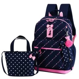 Bunnyfly 3pcs/Set Kids School Bag Backpack Set Fashion Lovely Children's Backpack for Girls Student Mochila Sac