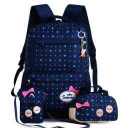 Bunnyfly 3pcs/Set Kids School Bag Backpack Set Fashion Lovely Children's Backpack for Girls Student Mochila Sac