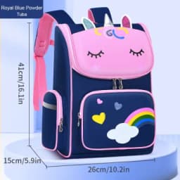 Kid Backpack for Girl Unicorn Children Bookbag Rainbow Eyes School Bag Teen Girl Backpack for Traveling Waterproof Mochilas