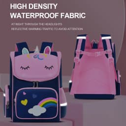 Kid Backpack for Girl Unicorn Children Bookbag Rainbow Eyes School Bag Teen Girl Backpack for Traveling Waterproof Mochilas