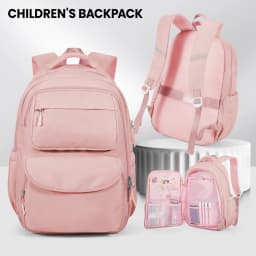 Girls School Bags Kids Backpack with Fridge Door, Elementary School Backpack, Lightweight School Backpack for Girls Ages 8-10