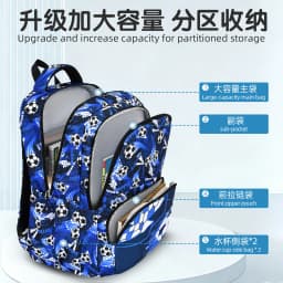 Children School Bags for Boys Set Schoolbag Primary Book Bag School Backpack with Lunch Bag 3Pcs Kids Waterproof Travel Rucksack