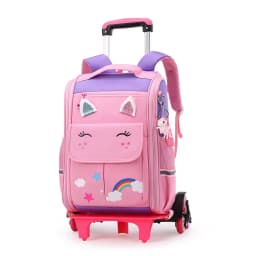 School Bag Student High Capacity Rolling Backpacks Kids Trolley Wheeled Bag Children Backpack Wheels