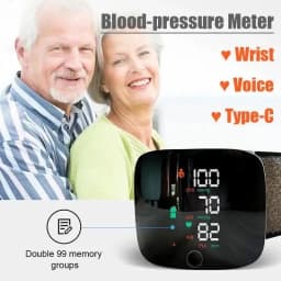Medical Automatic Sphygmomanometer Digital Wrist BP Blood Pressure Monitor PR Pulse Meter Tonometer
