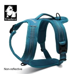 Truelove Non-reflective Walking PU Leather Dog Vest Escape Proof Adjustable Anti Pull Pet Harness Outdoor Clearance Sale TLH5551