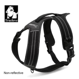 Truelove Non-reflective Walking PU Leather Dog Vest Escape Proof Adjustable Anti Pull Pet Harness Outdoor Clearance Sale TLH5551