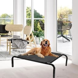 Elevated Dog Cot Bed Cover Replacement Mesh Washable for Indoor Outdoor Pet Hammock Bed All Season Use Cooling Pad for Large