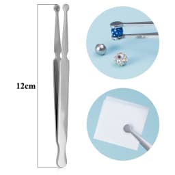1pc 316L Stainless Steel Piercing Forceps Clamps Pliers for Nose Ear Belly Navel Lip Professional Body Piercing Supplies Tool