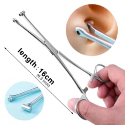 1pc 316L Stainless Steel Piercing Forceps Clamps Pliers for Nose Ear Belly Navel Lip Professional Body Piercing Supplies Tool