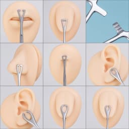 1pc 316L Stainless Steel Piercing Forceps Clamps Pliers for Nose Ear Belly Navel Lip Professional Body Piercing Supplies Tool