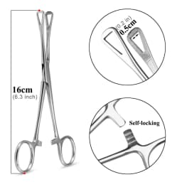 1pc 316L Stainless Steel Piercing Forceps Clamps Pliers for Nose Ear Belly Navel Lip Professional Body Piercing Supplies Tool