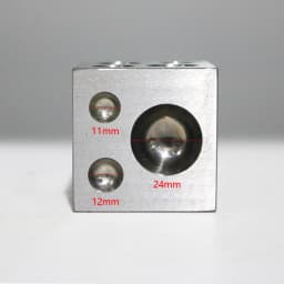 PHYHOO Dapping Block Square with Polished High Carbon Steel Cavities Bell Making Punching Tools Jewelry Making Tools